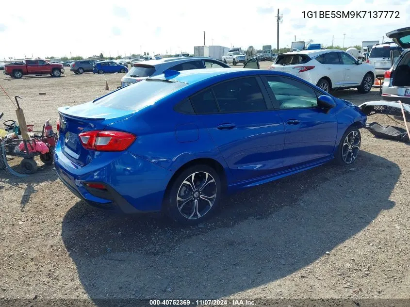 2019 Chevrolet Cruze Lt VIN: 1G1BE5SM9K7137772 Lot: 40752369