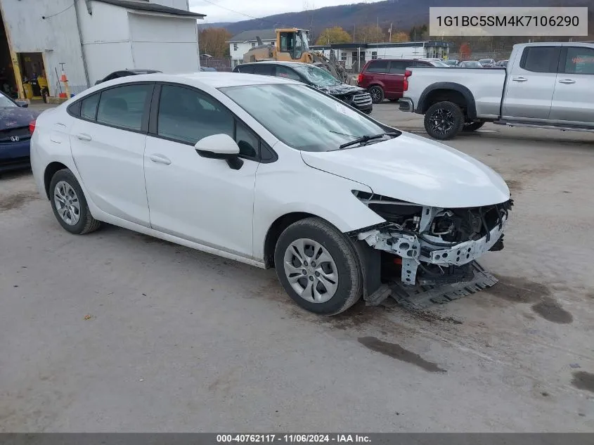 2019 Chevrolet Cruze Ls VIN: 1G1BC5SM4K7106290 Lot: 40762117