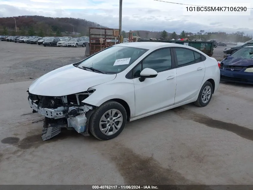 2019 Chevrolet Cruze Ls VIN: 1G1BC5SM4K7106290 Lot: 40762117