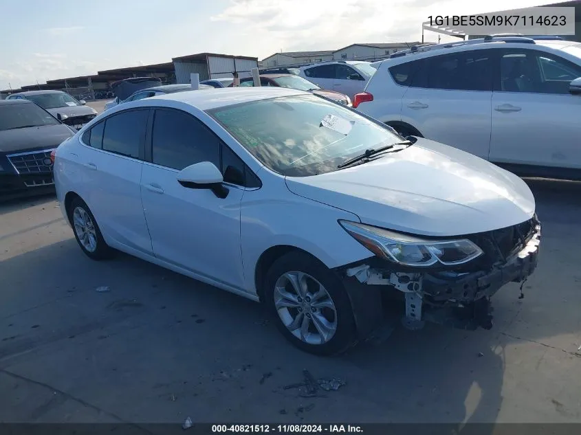 2019 Chevrolet Cruze Lt VIN: 1G1BE5SM9K7114623 Lot: 40821512