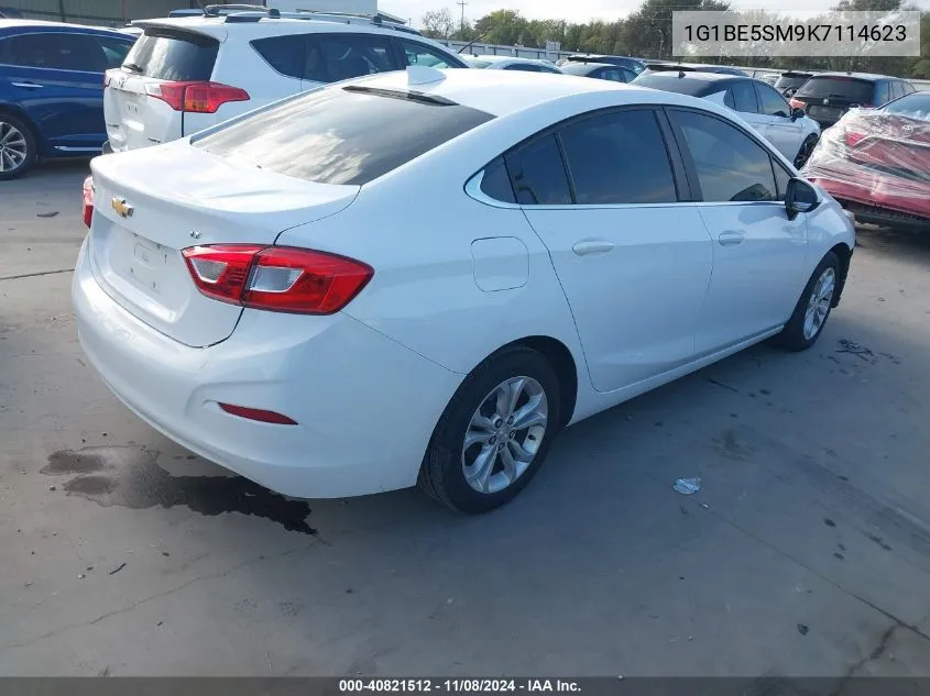 2019 Chevrolet Cruze Lt VIN: 1G1BE5SM9K7114623 Lot: 40821512