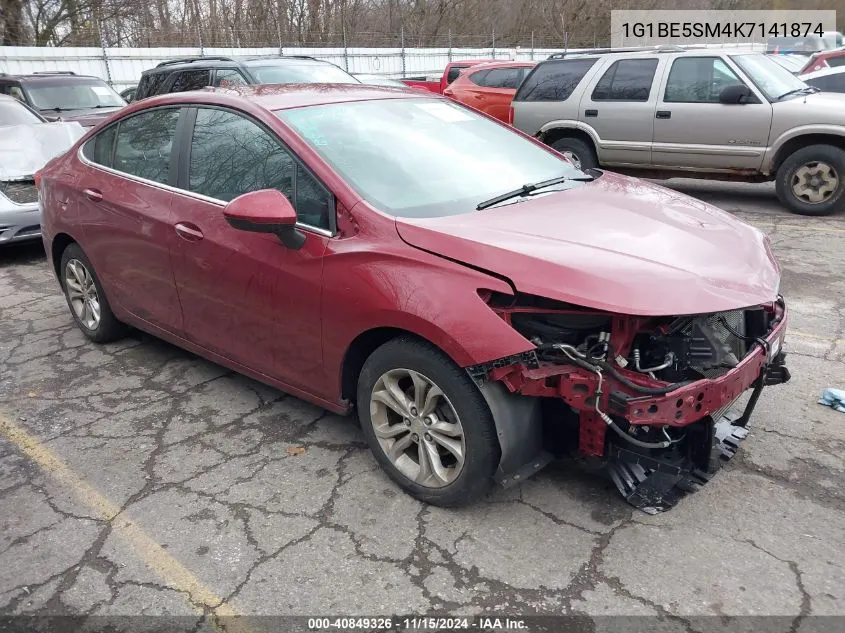 2019 Chevrolet Cruze Lt VIN: 1G1BE5SM4K7141874 Lot: 40849326