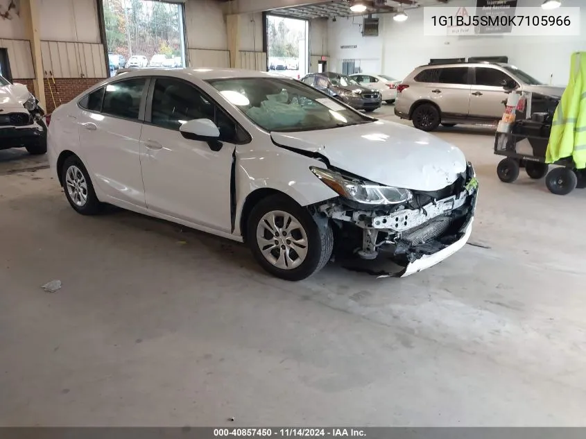 2019 Chevrolet Cruze Cvt (Fleet Orders Only) VIN: 1G1BJ5SM0K7105966 Lot: 40857450