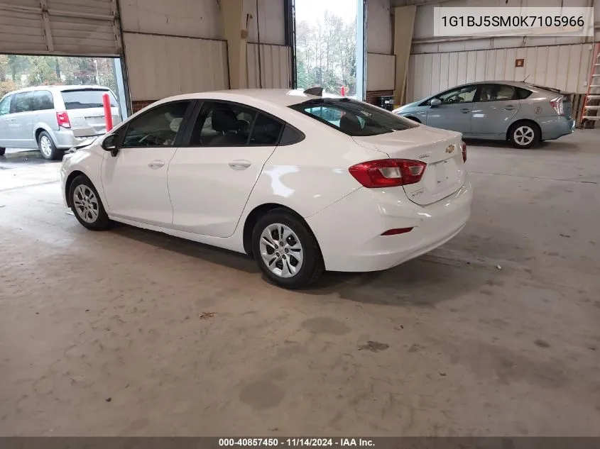 2019 Chevrolet Cruze Cvt (Fleet Orders Only) VIN: 1G1BJ5SM0K7105966 Lot: 40857450