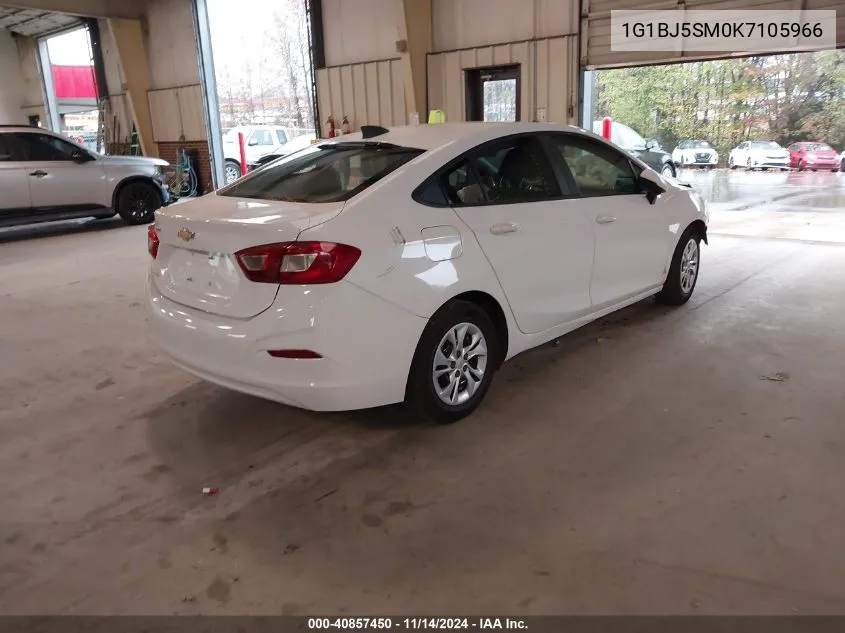 2019 Chevrolet Cruze Cvt (Fleet Orders Only) VIN: 1G1BJ5SM0K7105966 Lot: 40857450