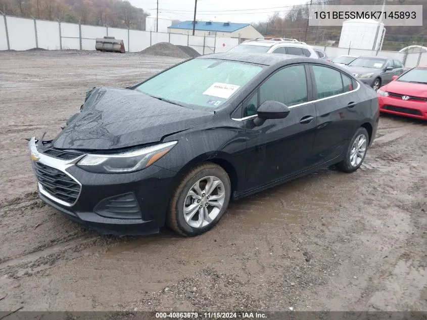 2019 Chevrolet Cruze Lt VIN: 1G1BE5SM6K7145893 Lot: 40863679