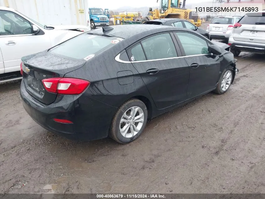 2019 Chevrolet Cruze Lt VIN: 1G1BE5SM6K7145893 Lot: 40863679