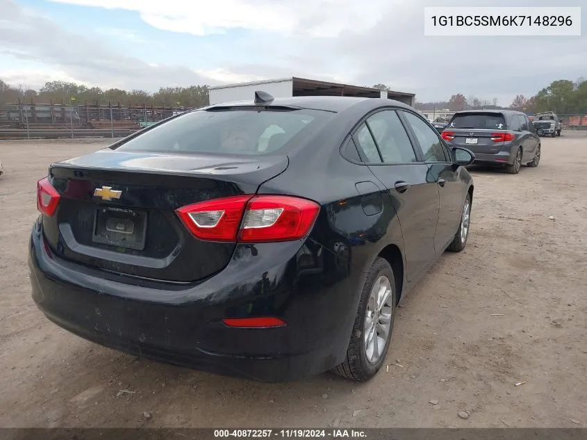 2019 Chevrolet Cruze Ls VIN: 1G1BC5SM6K7148296 Lot: 40872257