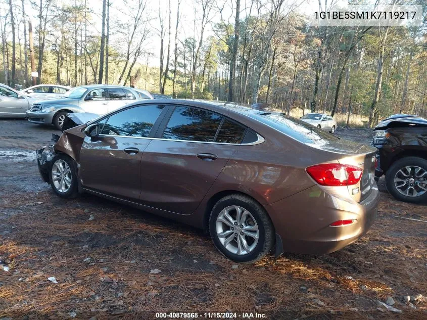 2019 Chevrolet Cruze Lt VIN: 1G1BE5SM1K7119217 Lot: 40879568