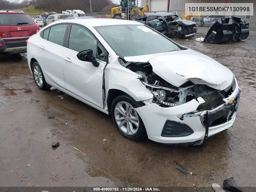 2019 Chevrolet Cruze Lt VIN: 1G1BE5SM0K7130998 Lot: 40900782