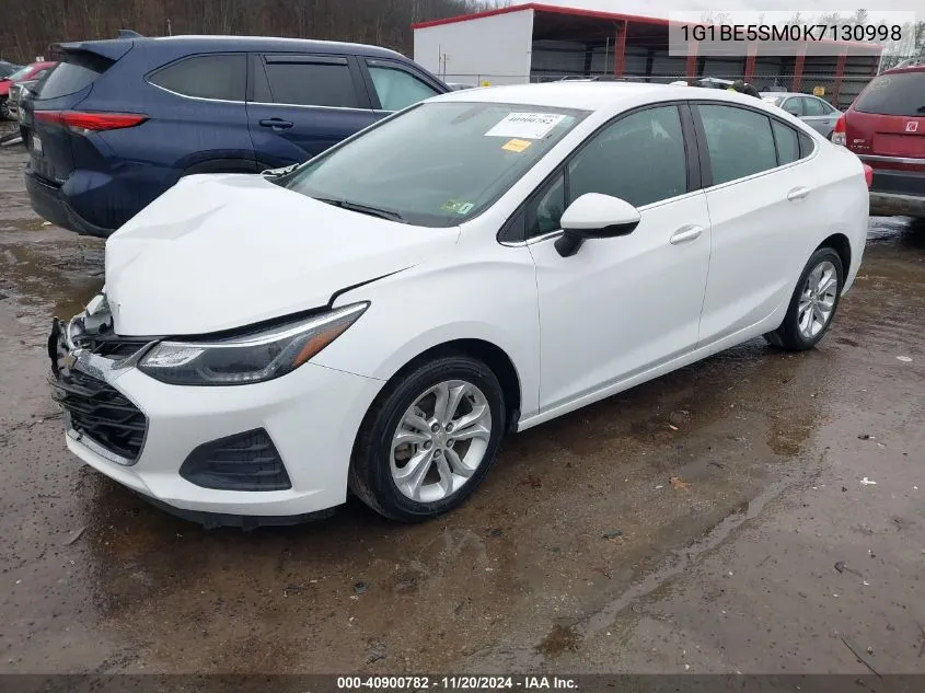 2019 Chevrolet Cruze Lt VIN: 1G1BE5SM0K7130998 Lot: 40900782