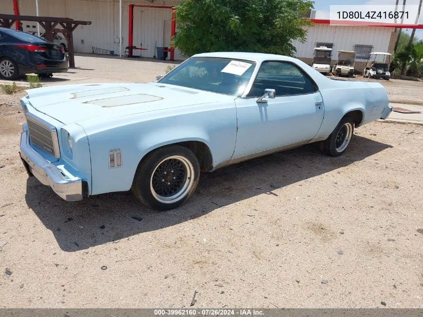 1D80L4Z416871 1975 Chevrolet El Camino