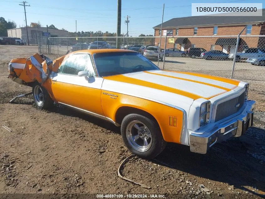 1977 Chevrolet El Camino VIN: 1D80U7D5000566000 Lot: 40597109