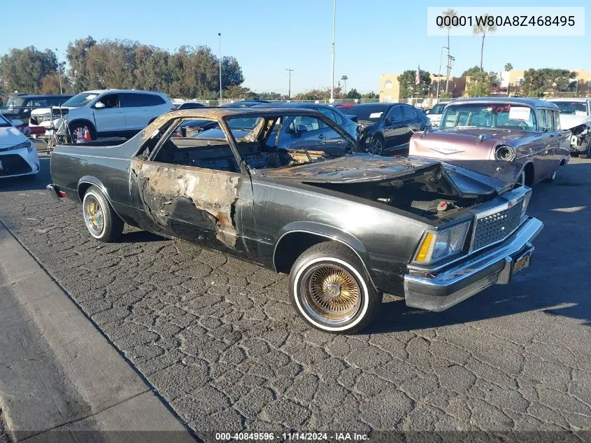 1978 Chevrolet El Camino VIN: 00001W80A8Z468495 Lot: 40849596