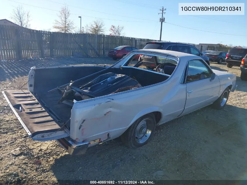 1983 Chevrolet El Camino VIN: 1GCCW80H9DR210341 Lot: 40851692