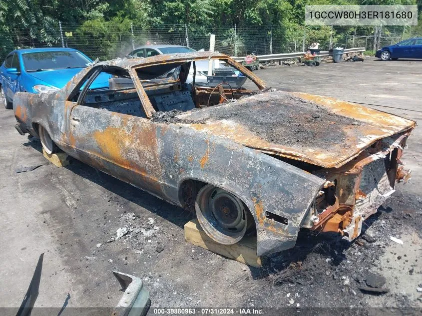 1GCCW80H3ER181680 1984 Chevrolet El Camino