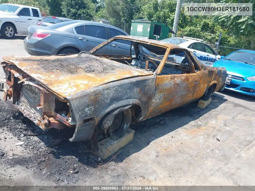 1GCCW80H3ER181680 1984 Chevrolet El Camino