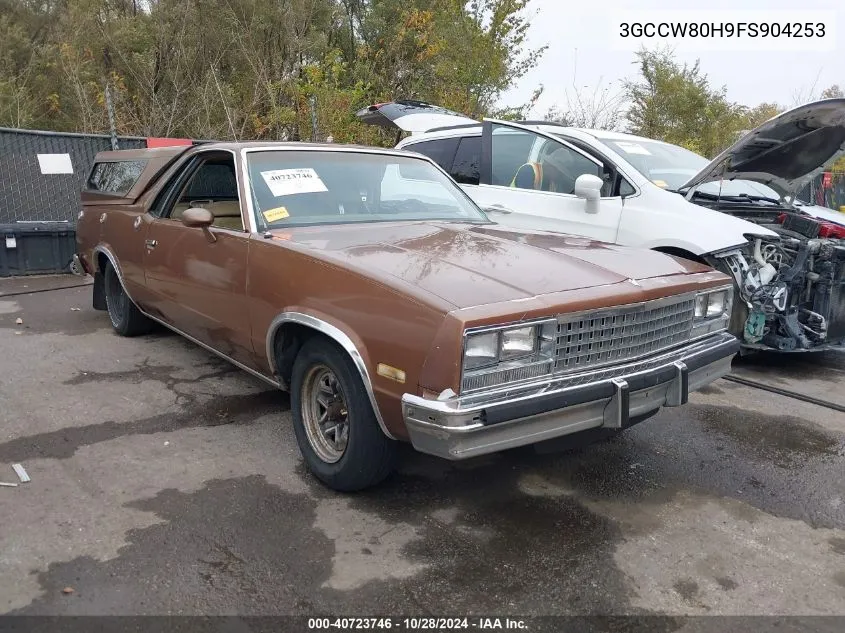 1985 Chevrolet El Camino VIN: 3GCCW80H9FS904253 Lot: 40723746