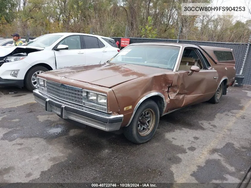 1985 Chevrolet El Camino VIN: 3GCCW80H9FS904253 Lot: 40723746