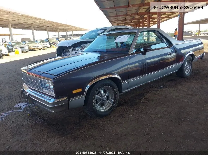 1985 Chevrolet El Camino VIN: 3GCCW80H5FS906484 Lot: 40814035