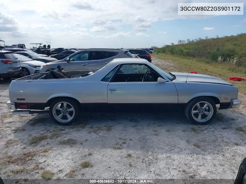 1986 Chevrolet El Camino VIN: 3GCCW80Z2GS901172 Lot: 40636652