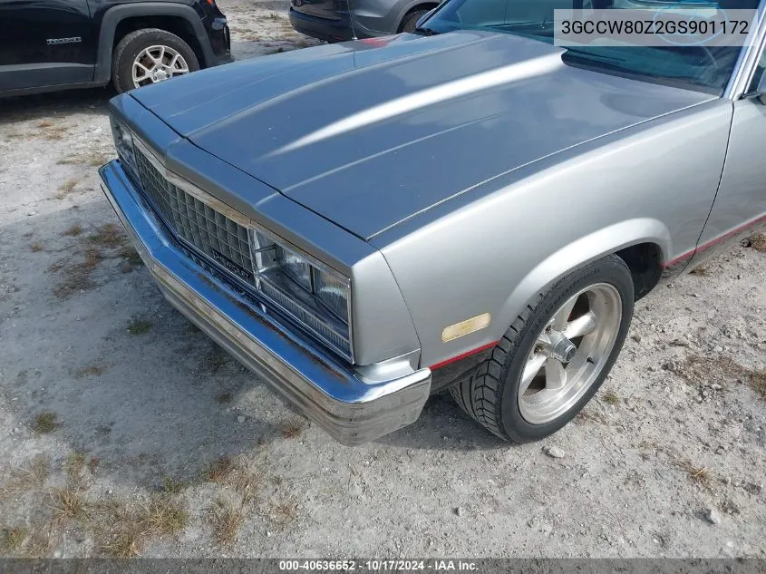 3GCCW80Z2GS901172 1986 Chevrolet El Camino