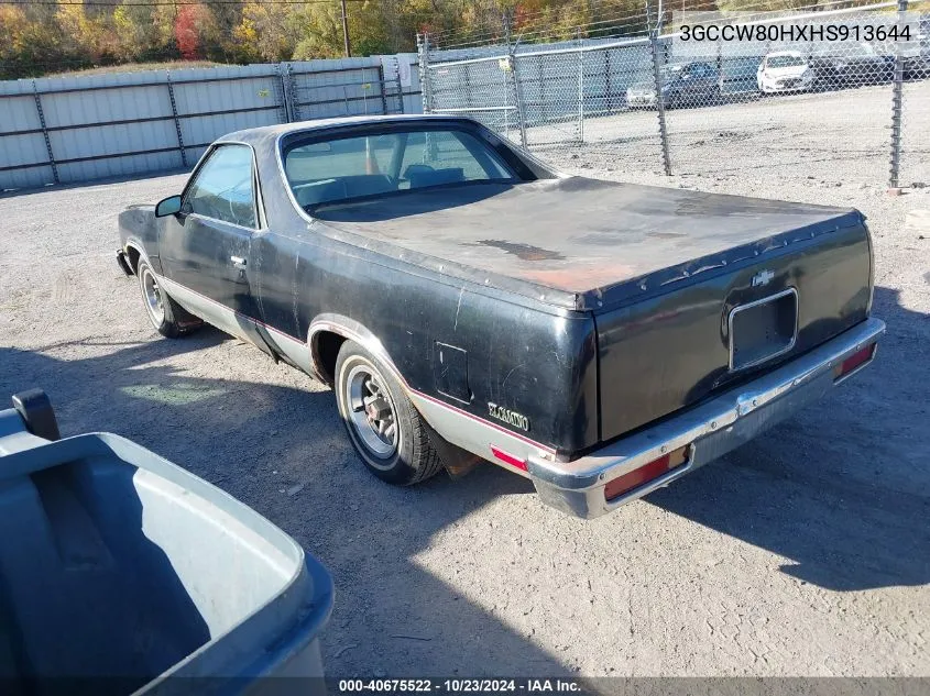 1987 Chevrolet El Camino VIN: 3GCCW80HXHS913644 Lot: 40675522