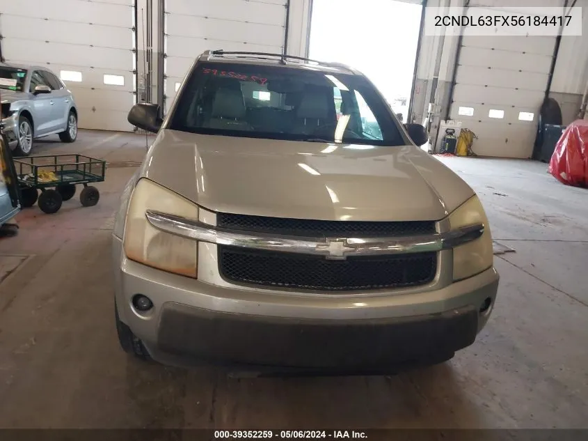 2CNDL63FX56184417 2005 Chevrolet Equinox Lt