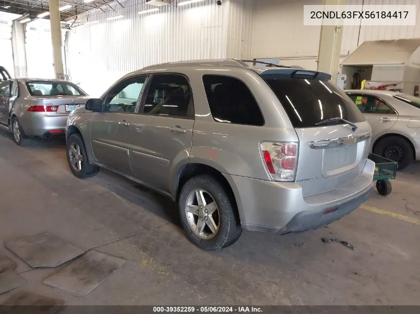 2CNDL63FX56184417 2005 Chevrolet Equinox Lt