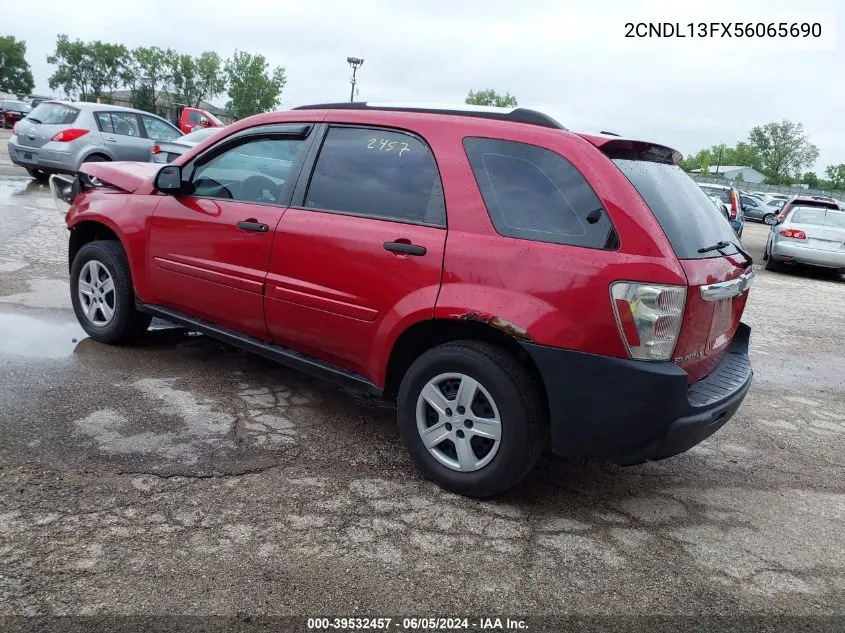 2005 Chevrolet Equinox Ls VIN: 2CNDL13FX56065690 Lot: 39532457