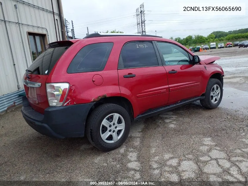 2005 Chevrolet Equinox Ls VIN: 2CNDL13FX56065690 Lot: 39532457