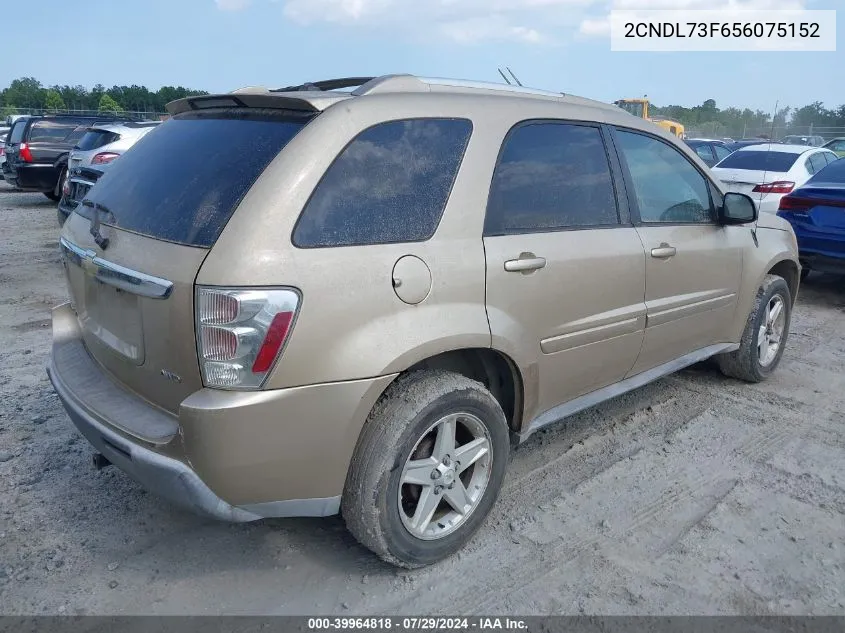 2005 Chevrolet Equinox Lt VIN: 2CNDL73F656075152 Lot: 39964818