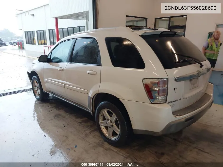 2CNDL63F556028690 2005 Chevrolet Equinox Lt