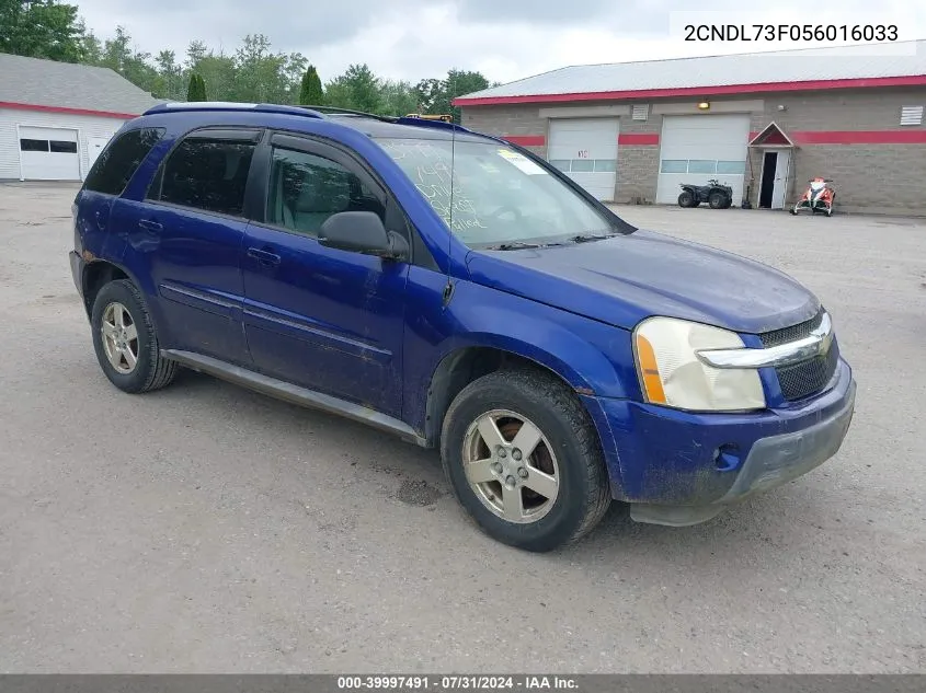 2005 Chevrolet Equinox Lt VIN: 2CNDL73F056016033 Lot: 39997491