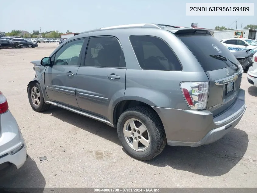 2005 Chevrolet Equinox Lt VIN: 2CNDL63F956159489 Lot: 40001790