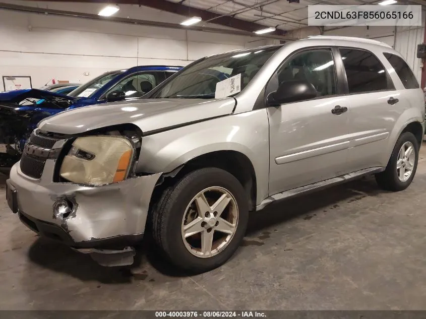 2005 Chevrolet Equinox Lt VIN: 2CNDL63F856065166 Lot: 40003976