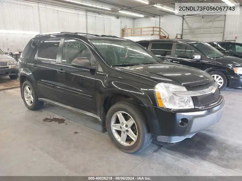 2CNDL73F056067743 2005 Chevrolet Equinox Lt