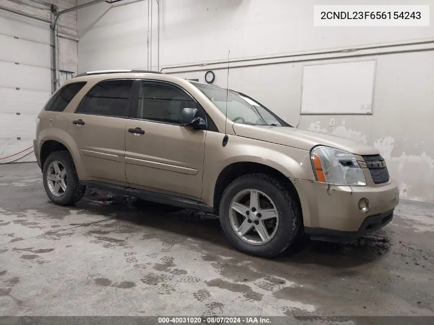 2005 Chevrolet Equinox Ls VIN: 2CNDL23F656154243 Lot: 40031020