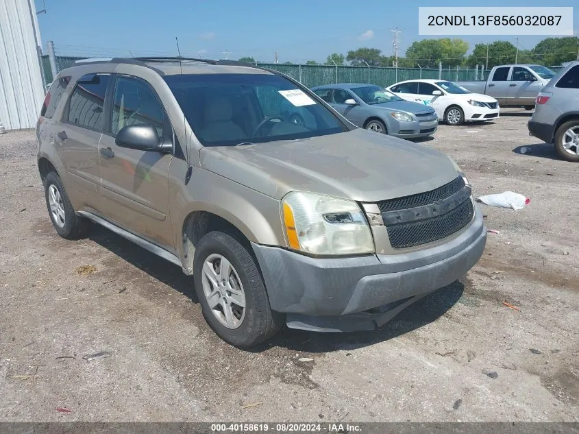 2005 Chevrolet Equinox Ls VIN: 2CNDL13F856032087 Lot: 40158619