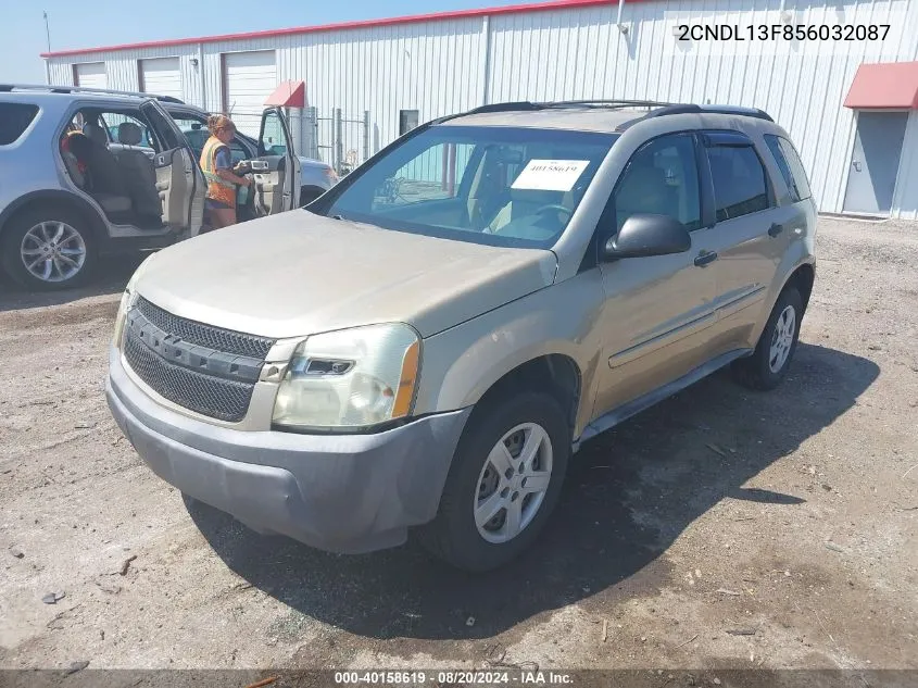 2005 Chevrolet Equinox Ls VIN: 2CNDL13F856032087 Lot: 40158619