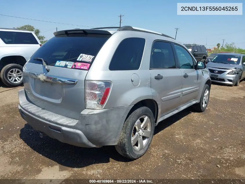 2005 Chevrolet Equinox Ls VIN: 2CNDL13F556045265 Lot: 40169664