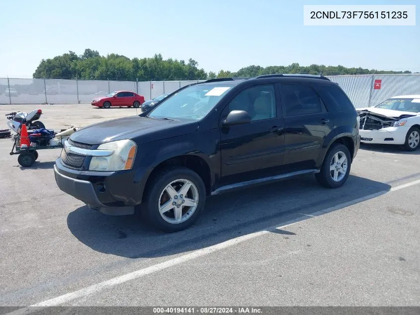 2CNDL73F756151235 2005 Chevrolet Equinox Lt