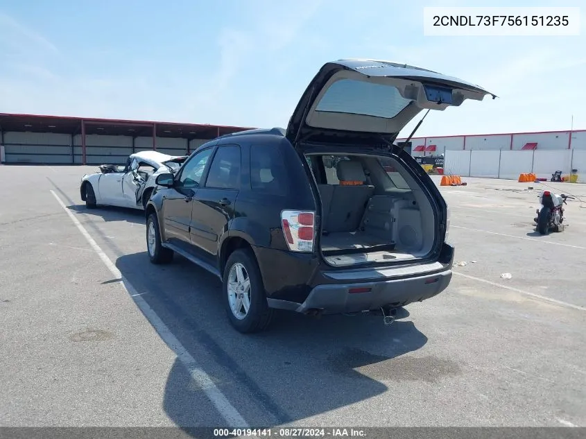 2CNDL73F756151235 2005 Chevrolet Equinox Lt