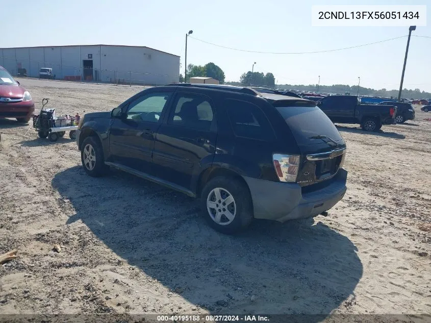 2005 Chevrolet Equinox Ls VIN: 2CNDL13FX56051434 Lot: 40195188