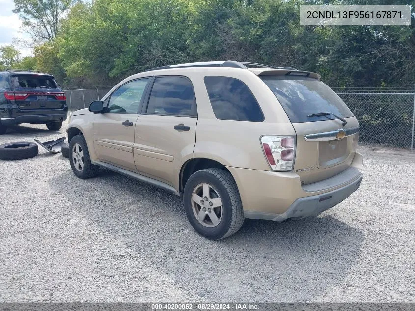 2CNDL13F956167871 2005 Chevrolet Equinox Ls