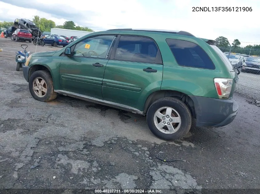 2005 Chevrolet Equinox Ls VIN: 2CNDL13F356121906 Lot: 40237711