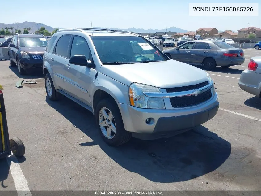 2005 Chevrolet Equinox Lt VIN: 2CNDL73F156065726 Lot: 40286283