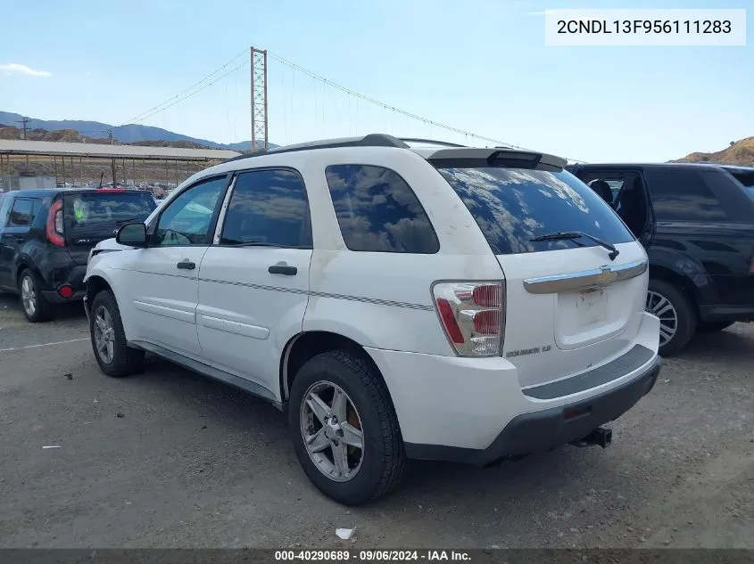 2005 Chevrolet Equinox Ls VIN: 2CNDL13F956111283 Lot: 40290689