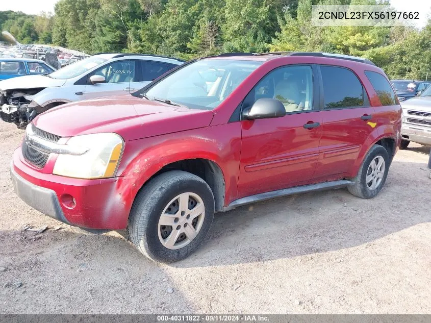 2005 Chevrolet Equinox Ls VIN: 2CNDL23FX56197662 Lot: 40311822