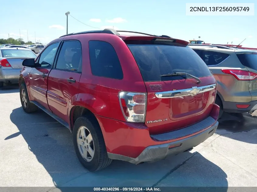 2005 Chevrolet Equinox Ls VIN: 2CNDL13F256095749 Lot: 40340296